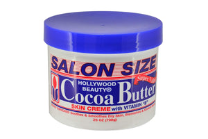 HOLLYWOOD BEAUTY Cocoa Butter creme salon  25 Oz (Pack of 2)