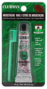 Clubman Moustache Wax Hang Pack-Chestnut .5 Oz